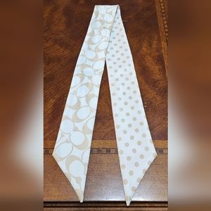 Coach Silk Skinny Scarf